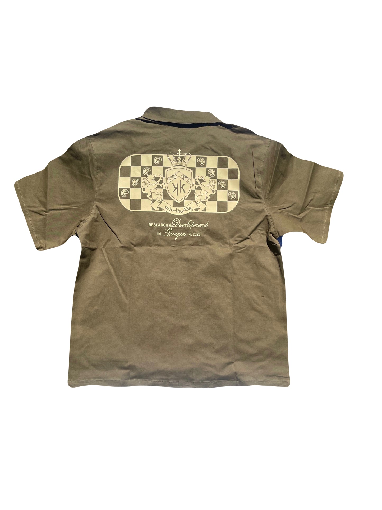Olive Zip Up Tee
