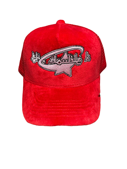 Red Black Trucker Hat